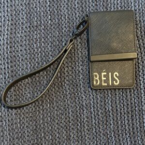 BEIS Black Wristlet Clutch